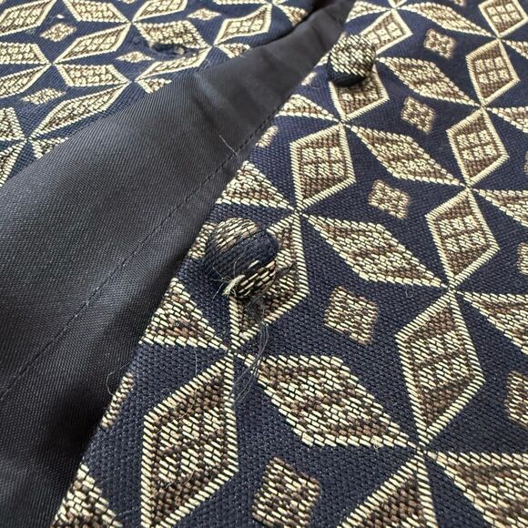 Rena Rowan 1990s Tapestry Woven Novelty Embroidered Medium 8 90s - Picture 3 of 6